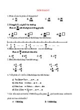 Đề khảo sát môn Toán Lớp 5 - Tuần 3